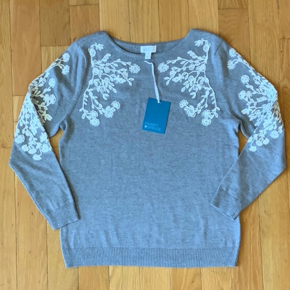 Market & Spruce boat neck sweater